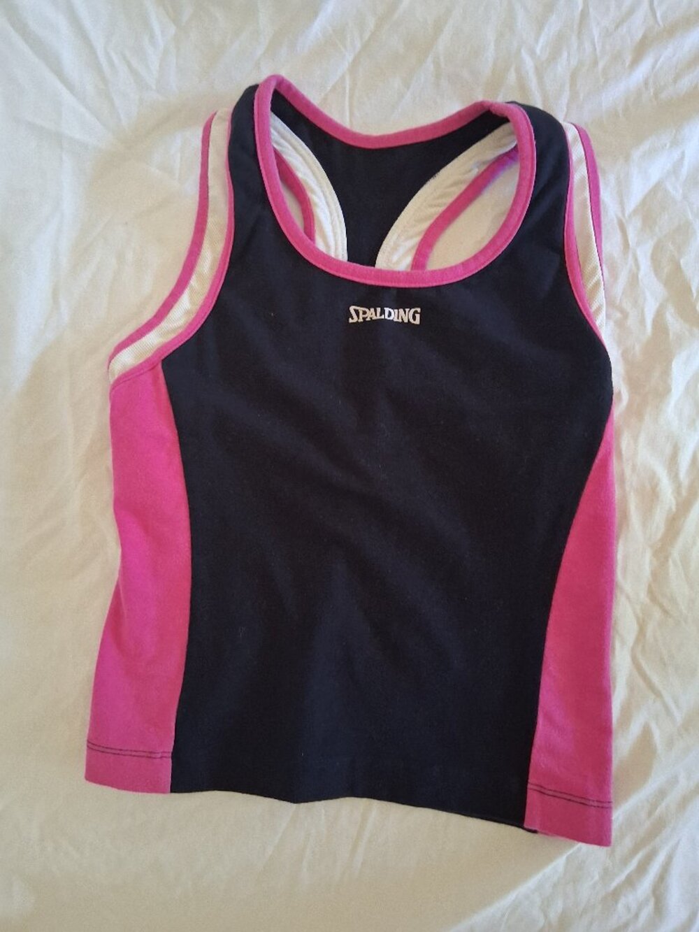 Vintage 90s Y2K Spalding Athletic Racerback Tank Top Cool Max